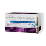 Fiole Cu 10% Acid Hialuronic 4d și 5% Argireline Amplified Peptide, Hidratare Intensă și Efect Antirid, Gerovital H3 Equilibrium, 20 Fiole X 2 Ml