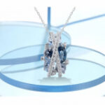 Pandantiv si lantisor din argint Royal Blue Grace – Perfectbijoux.ro