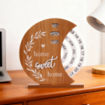 Calendar rotativ din lemn Home Sweet Home – Mindblower.ro