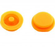 Membrana cauciuc pad, 2 butoane pentru cheie auto Smart Fortwo, City, Roadster – Techstar, culoare portocalie – Techstar.ro