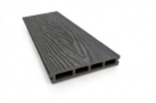 Placa deck terasa WPC 3D  tip pardoseala/dusumea WPC  145×25 mm  gri antracit lemn  60-101 – Decolandia.ro