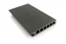 Placa deck terasa WPC PREMIUM  tip pardoseala/dusumea WPC  placa co extrudata  145x22mm  gri lemn  model No Gap – Decolandia.ro
