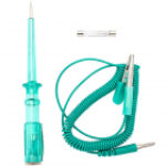 Tester circuite auto 6–24V cu lampa de control, sonda de test si cablu spiralat pentru instalatii electrice auto – Techstar.ro