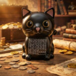 Pușculiță pentru Economisire cu Marker – Pisică – Giftspot.ro