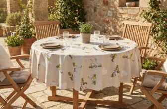 Fata de masa musama rotunda, gaste, 140cm, multicolor, PVC, Dolce Vita