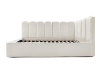 Pat Tapițat Princess de colț, cu somieră rabatabilă și ladă depozitare