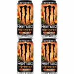 4 Pack Monster Energy Rehab Peach Tea 458 ml – Default Title