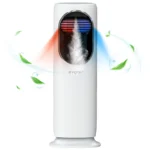 – Resigilat! Ventilator turn 4 in 1 Evoair BRIIS SILVER, Aerotermă, Răcitor, Umidificator, Sterilizator UV, Telecomanda, 2 viteze Încălzire, 3 viteze Răcire, Pastile Racire 2+2 Cadou, Rezervor 3.15l Alb/Negru