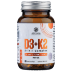 Vitamina D3+K2, 2 in 1 Complex — 2 vitamine esențiale, cu absorbție optimă, pentru sănătatea oaselor, dinților și mușchilor
