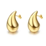 Cercei Placati cu Aur Chunky Drop