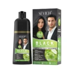 Șampon de Vopsire Păr Negru – Acoperă Firele Albe Rapid, Fără Amoniac, cu extract de mar, Sevich, 500ml