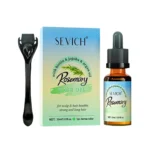 Pachet crestere barba si par, Biotin, Rozmarin, Argan, Jojoba, ulei si Derma-roller, Sevich, 30ml