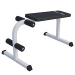 Bancă pentru abdomene, Alb/Negru, Gorilla Sports