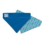 MAX & MOLLY Bandana Retro Blue, accesoriu bandană câini, poliester, bleu, M-L(22,5 x 17 x 4.5cm)