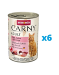 ANIMONDA Carny Adult vita, curcan, creveti pentru pisica 6 x 400 g