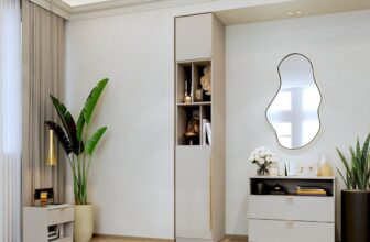 Dulap dormitor haine Inalt Bej/casmir 1U Auris