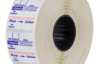 Etichete dublu adezive pentru sterilizarea cu plasma 1 rola