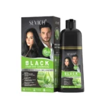 Șampon de Vopsire Păr Negru – Acoperă Firele Albe Rapid, Fără Amoniac, cu Aloe Vera, Sevich, 500ml