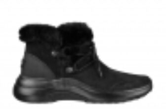 Ghete de piele intoarsa cu sireturi On-The-Go Midtown – Negru – FashionDays.ro