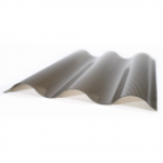 Placa policarbonat ondulata Polyplast Puls 76/18, bronz, grosime 1 mm, 2000 x 1060 mm – MatHaus.ro