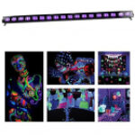 LED Bar UV 18 X 3W Carcasa Neagra – ITGalaxy.ro