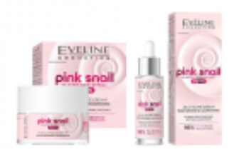 Set Ingrijire Ten Eveline Pink Snail PDRN – Crema Hidratanta 50 ml + Ser Facial Jelly-Slime 30 ml – Hiris.ro