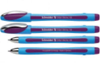 Pix SCHNEIDER Slider Memo XB, rubber grip, accesorii metalice – scriere violet – Vexio.ro