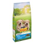 Hrana uscata pentru caini Friskies Junior, Pui & Legume 2.4kg