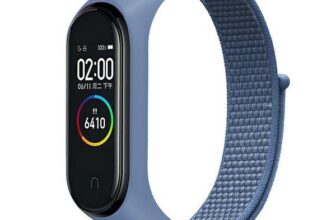 Curea din nylon Beline NylonLoop compatibila cu Xiaomi Mi Band 7/6/5/4/3, Albastru