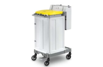 Carucior curatenie PAA-home din polipropilena – Colectare eficienta deseuri si manevrare usoara