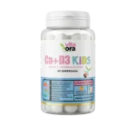 Calciu și Vitamina D3 Copii – Pentru Oase Sănătoase și Dinți Puternici – Tehnologie SuperGelée Vita Ora 1 Cutie
