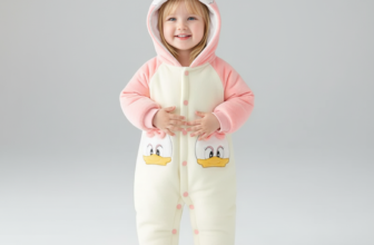 Combinezon Roz Fetite Duck – 3-6 luni