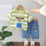 Compleu 2 Piese Verde Baieti Dario – 4-5 ani