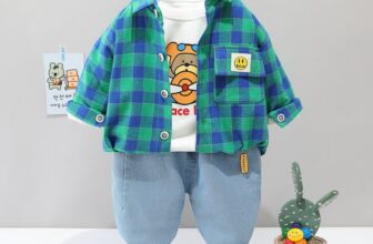 Compleu Baieti Carouri Verde Pilot – 2-3 ani