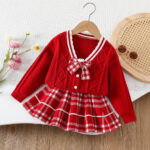 Compleu Rosu Fetite Ivona – 6-7 ani