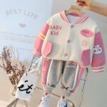 Compleu Roz Fetite cu Iepurasi Abi – 18-24 luni