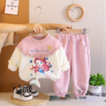 Compleu Roz Fetite cu Sirene – 12-18 luni