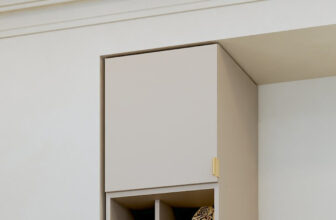 Dulap dormitor haine Bej/casmir suprapozabil 1U Auris