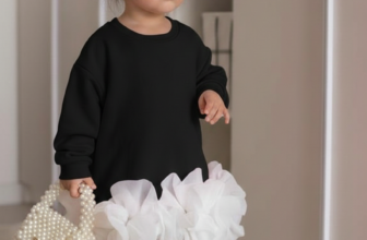 Rochie casual cu volan din organza pentru fete – Ruby