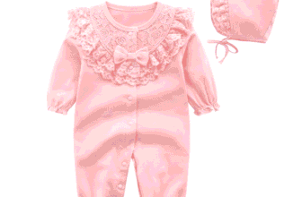 Salopeta Fetite Mona Roz – 0-3 luni