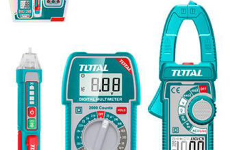 Clampmetru digital TOTAL True RMS 6000 counts, AC/DC 10A, NCV, tensiune 1000V, capacitate si frecventa