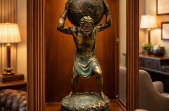 Statueta decorativa Atlas – rasina – design clasic impunator 11 x 30 cm