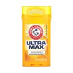 Antiperspirant solid, Arm & Hammer, UltraMax Unscented, Reduce transpirația, Control miros, Fără parfum, 73 g
