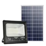 Proiector solar Innova 200W, IP66, 6500K, telecomanda, indicator baterie
