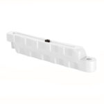 Bariera modulara delimitare traseu karting, piste sau parcari, HDPE, umplere cu apa, anti-impact, rezistenta UV, interior exterior 100x12x18 cm, alb