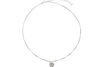 Colier ALDO argintiu, FLOREST 973, din metal