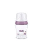 Biberon NUK Perfect Match 150 ml cu Controlul Temperaturii PP 0 luni+ mov cu hipopotam