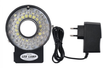 Inel iluminator 60 LED pentru microscoape digitale, diametru maxim 45mm