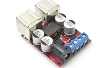Modul coborator tensiune 8V – 35VDC la 5VDC, 8A, 4 porturi USB