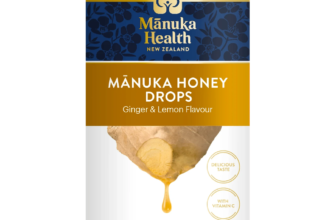 Bomboane cu miere de Manuka MGO 400+ si aroma naturala de Lamaie si Ghmbir, 65 g, Manuka Health